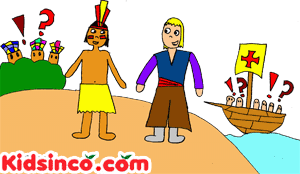 Christopher Columbus with indians